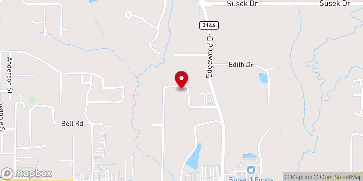 Map showing location of Bread of Life Pentecostal Church