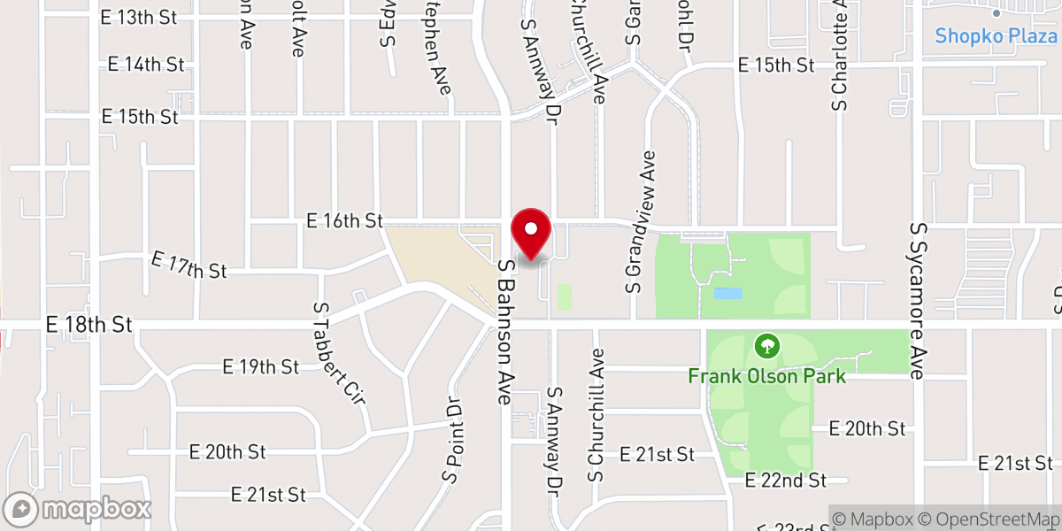 Map showing location of St. Lambert's Catholic Church