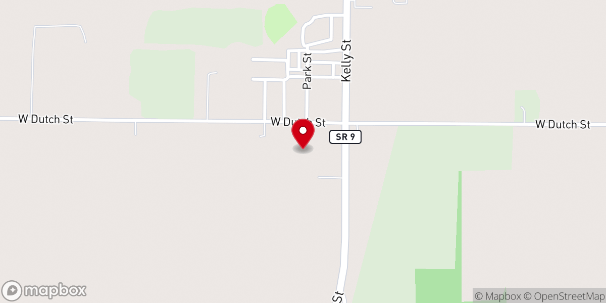 Map showing location of Liberty Free Will Baptist Church