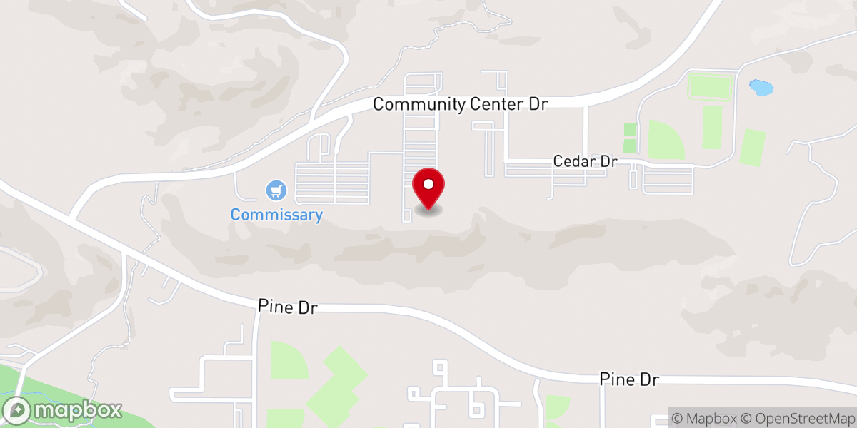 Map showing location of USAFA Community Chapel