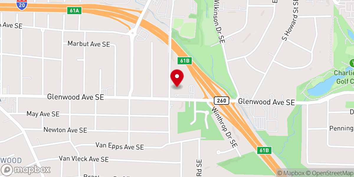 Map showing location of Shape.Church