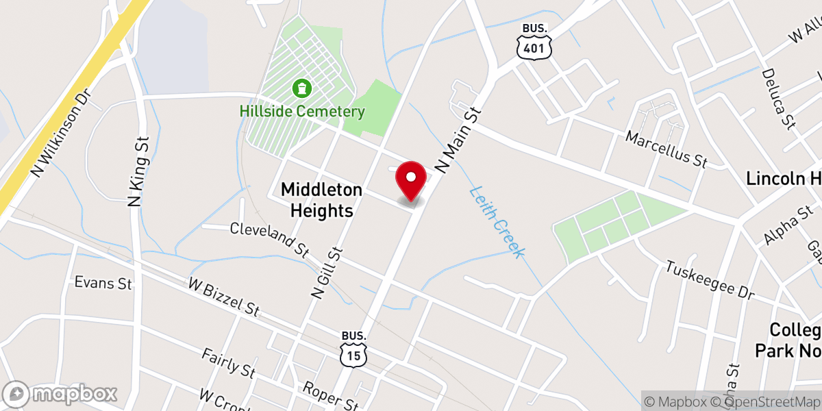 Map showing location of Apostolic Lighthouse Tabernacle Church