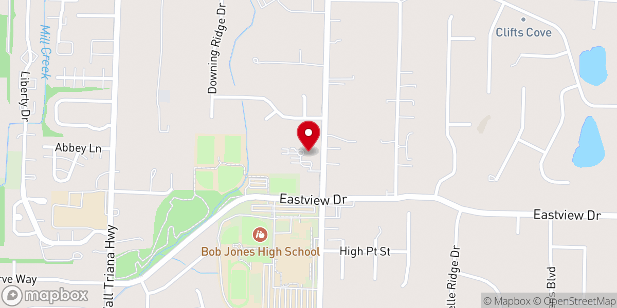 Map showing location of Saint Matthews Episcopal Church
