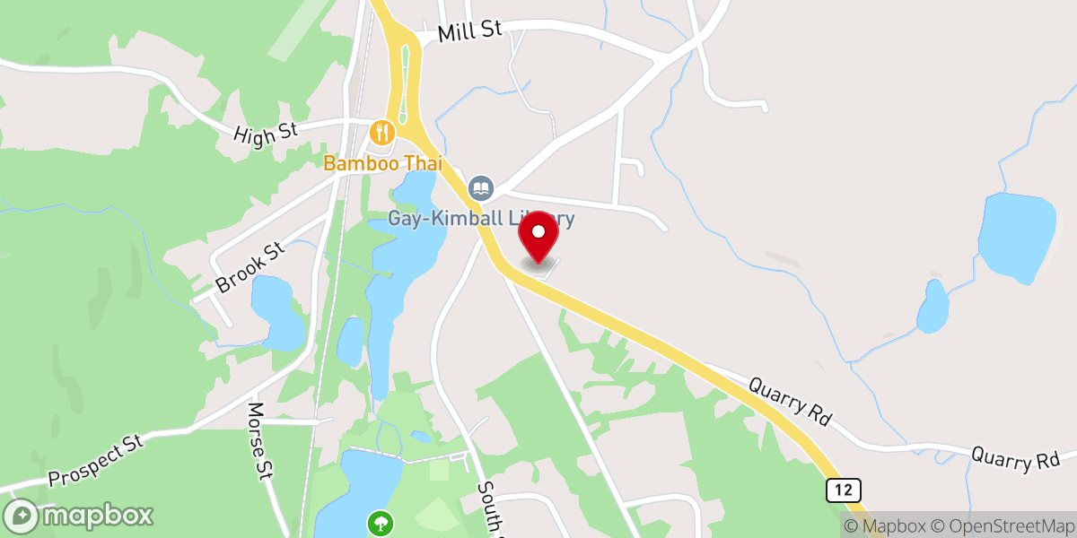 Map showing location of Christ Lutheran Church