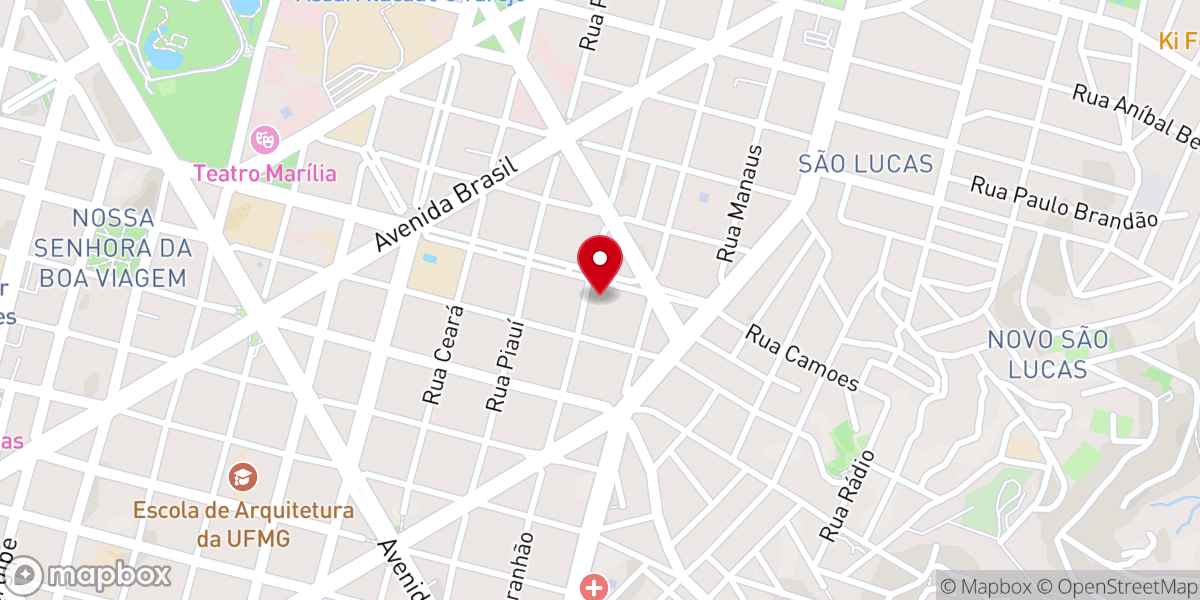 Map showing location of Paróquia Santa Helena
