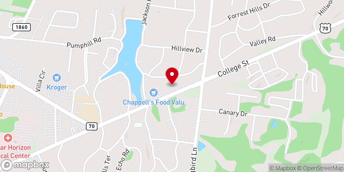 Map showing location of Set Free Church