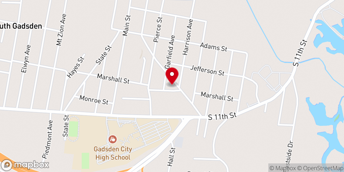 Map showing location of Living Waters Church