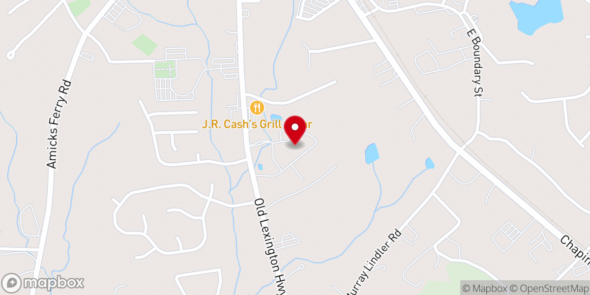 Map showing location of Chapin Presbyterian Church