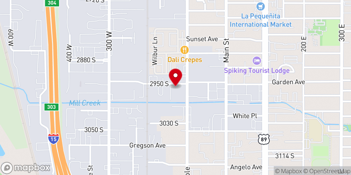 Map showing location of Church of God SLC