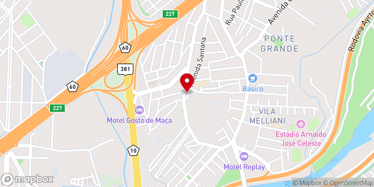 Map showing location of Igreja Verbo da Vida Guarulhos