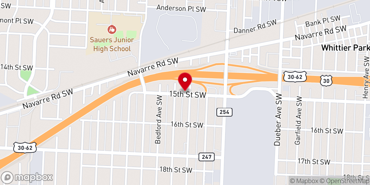 Map showing location of Greater Bethel Apostolic Church
