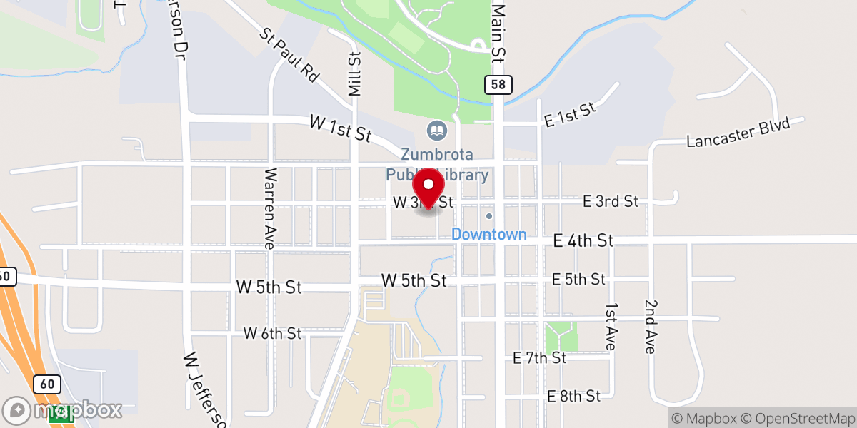 Map showing location of Lighthouse Community Church