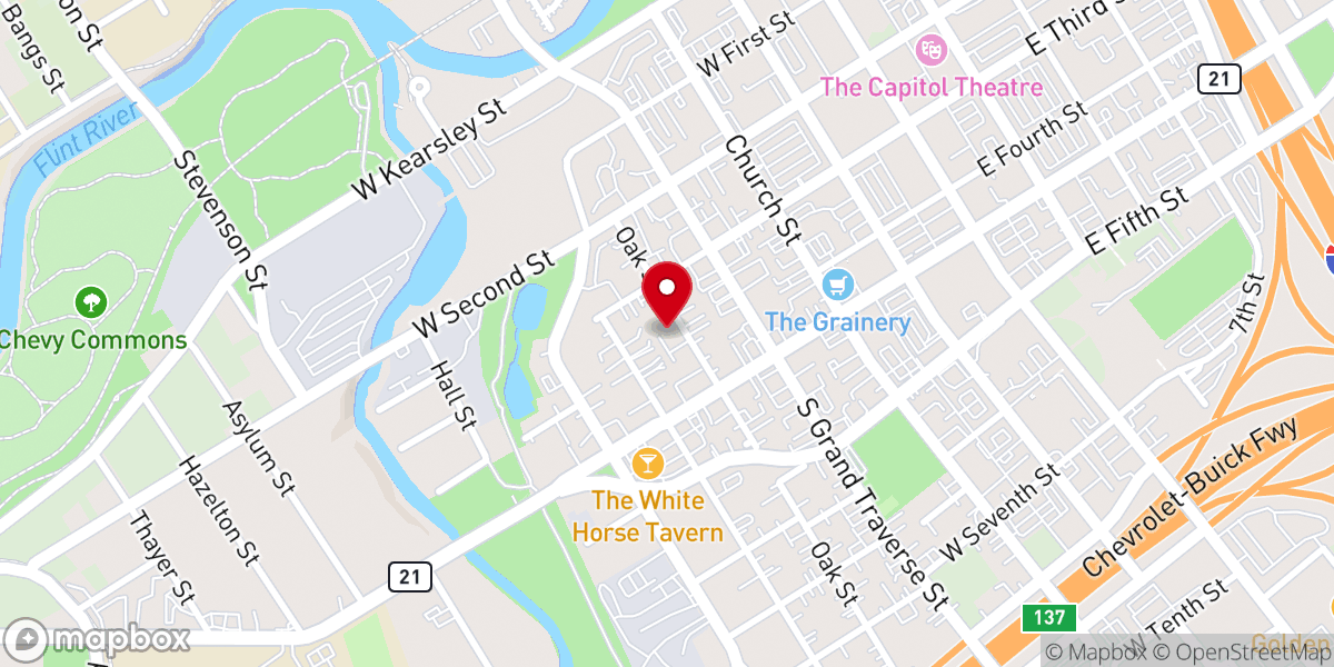 Map showing location of The Point