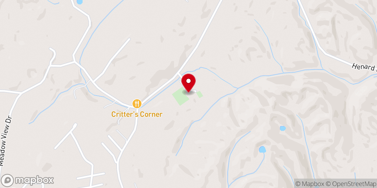 Map showing location of Brown Springs Church