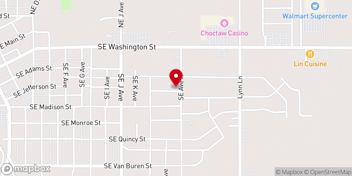 Map showing location of St Luke's Episcopal Church
