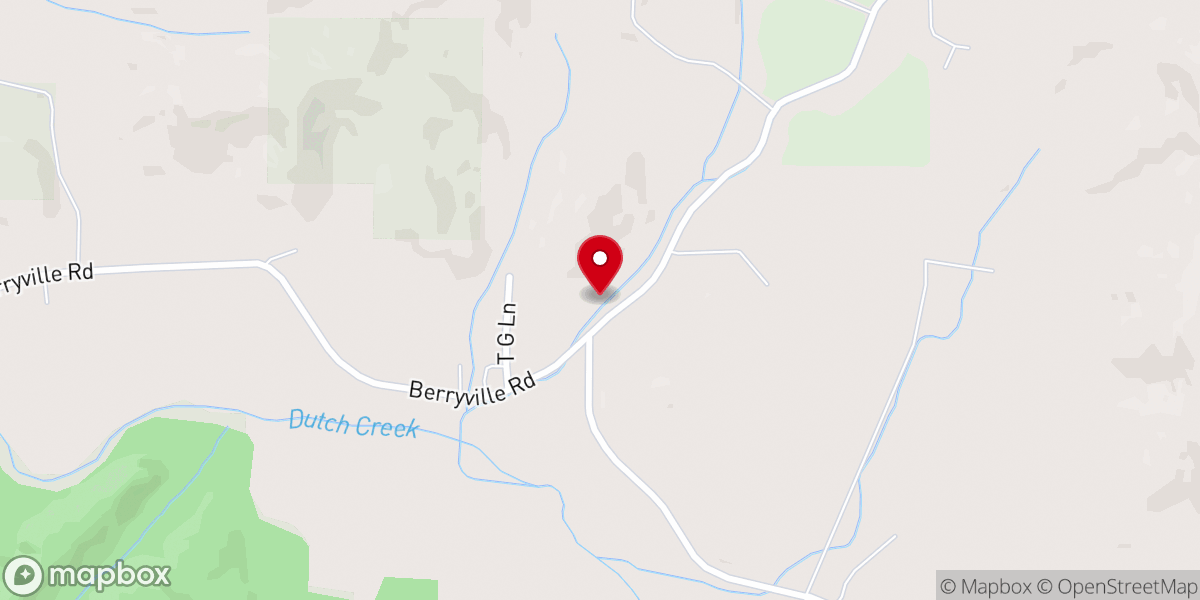 Map showing location of Lockard Chapel Baptist Church