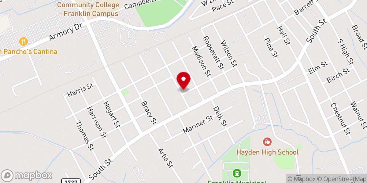 Map showing location of New Mt Zion Baptist Church