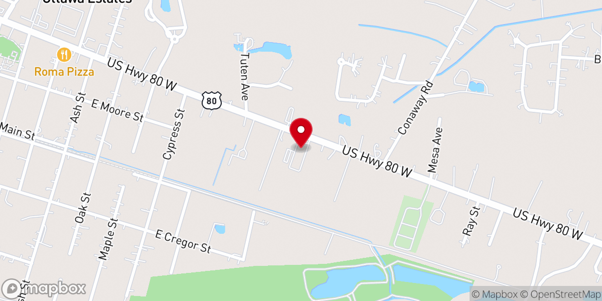 Map showing location of Life springs worship center