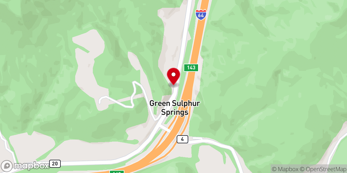 Map showing location of Lick Creek Church