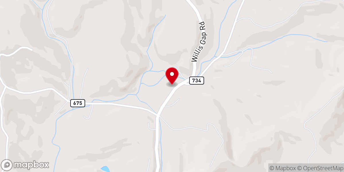 Map showing location of Chestnut Grove Missionary Baptist Church