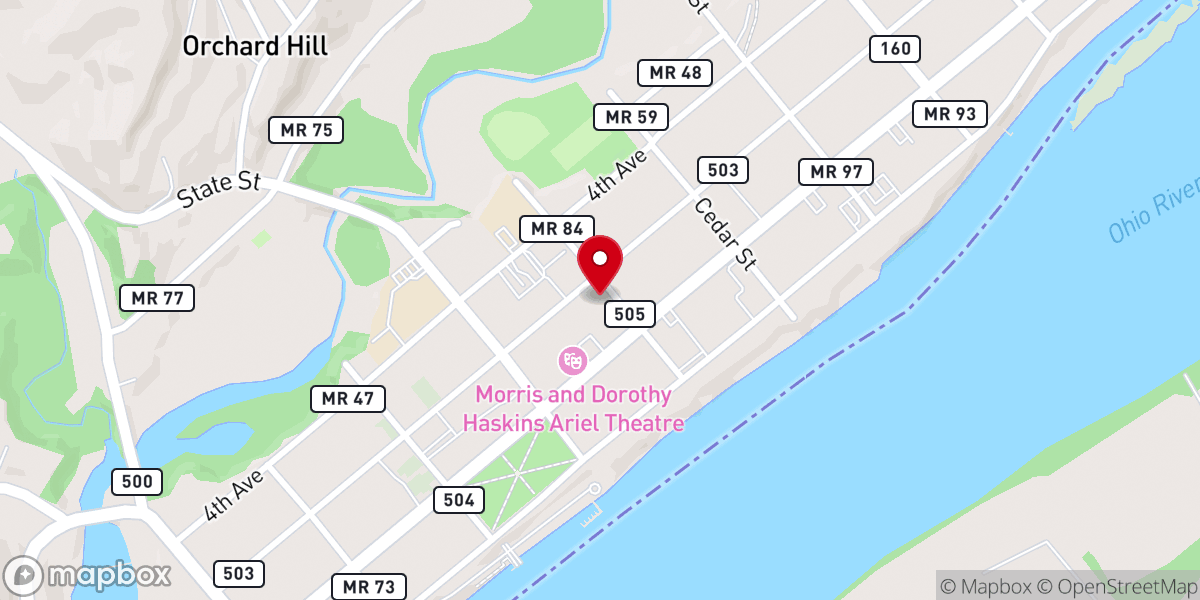 Map showing location of Elizabeth Chapel Church