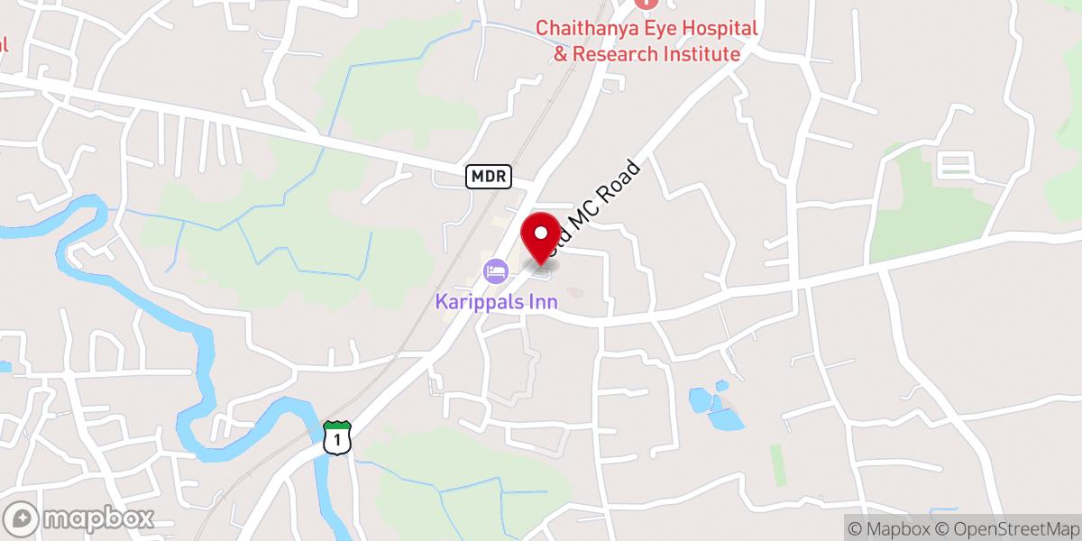 Map showing location of Little Flower Knanaya Catholic Church Samkranthi