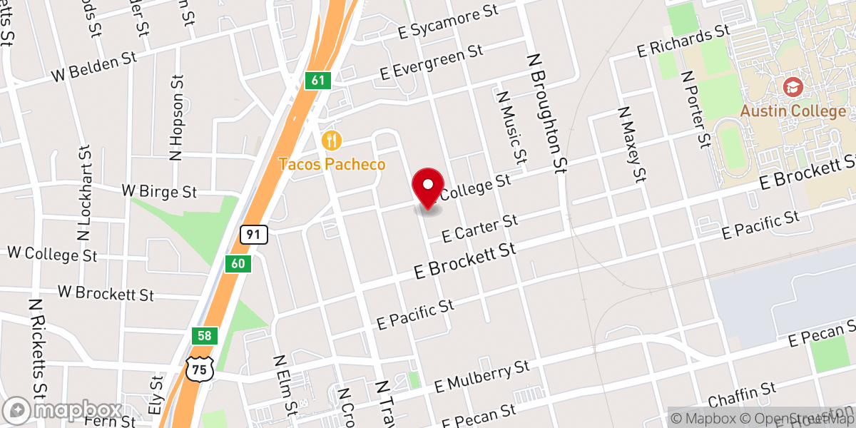 Map showing location of St. John CME Church