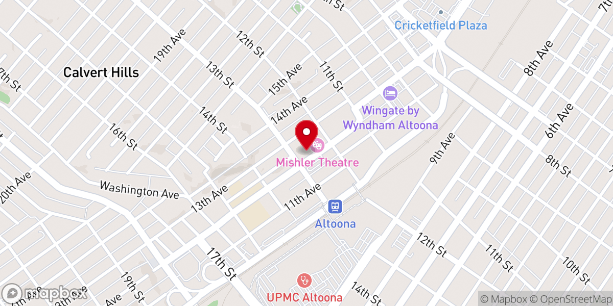 Map showing location of Center City Church