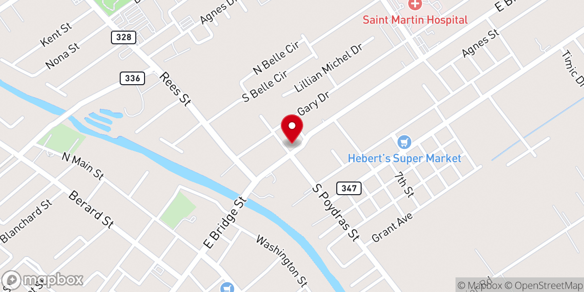 Map showing location of St. Martin Parish Tourism