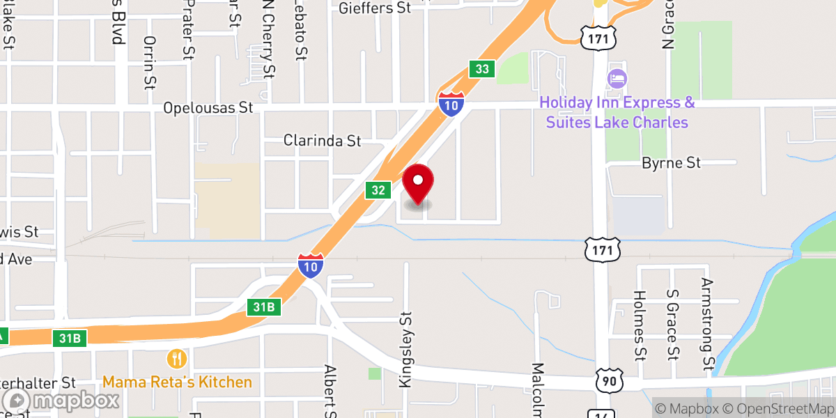 Map showing location of Family Baptist Church