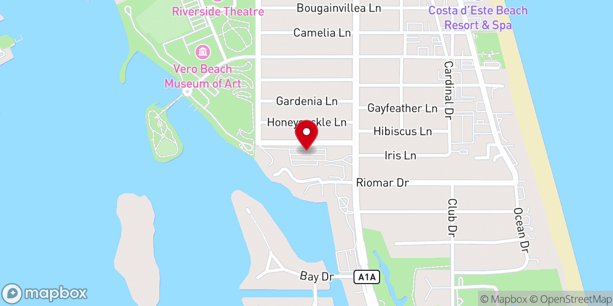 Map showing location of Knights of Columbus Council 12141