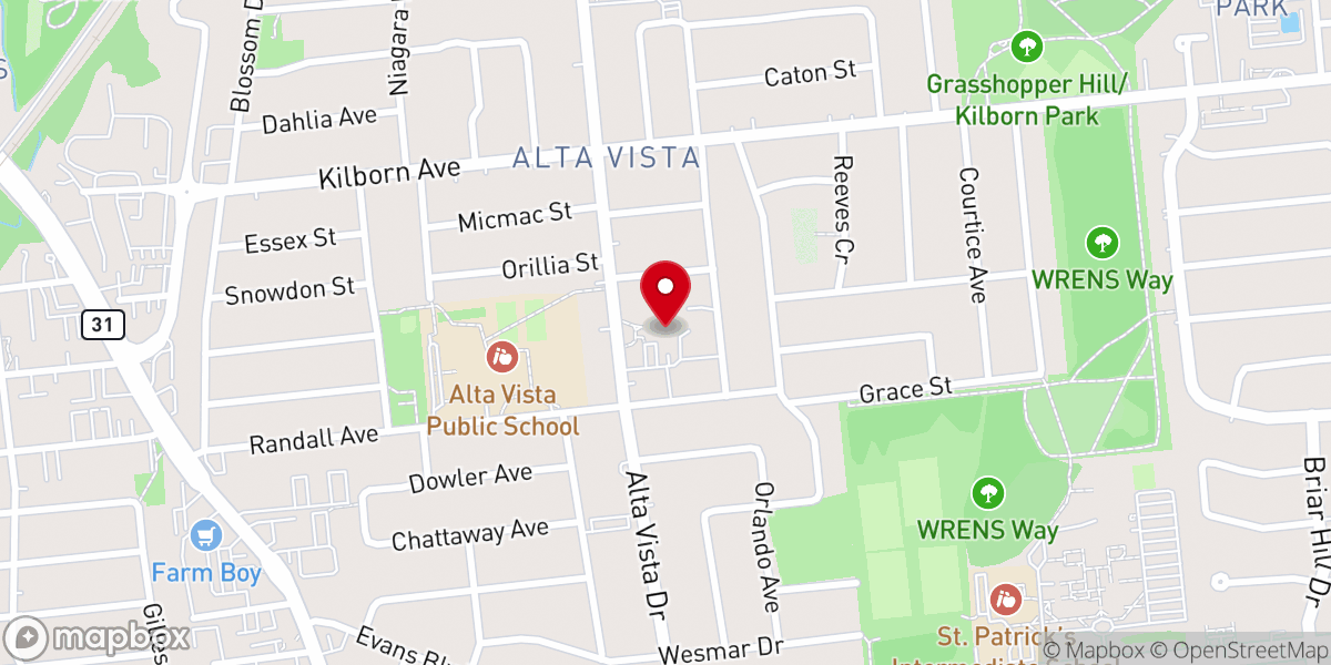 Map showing location of St. Thomas The Apostle Anglican Church