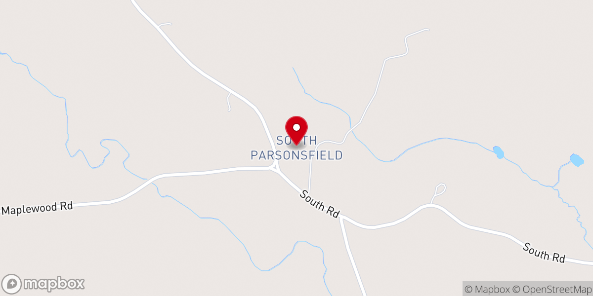 Map showing location of South Parsonsfield