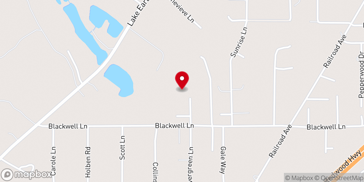 Map showing location of Pelican Bay Evangelical Free Church