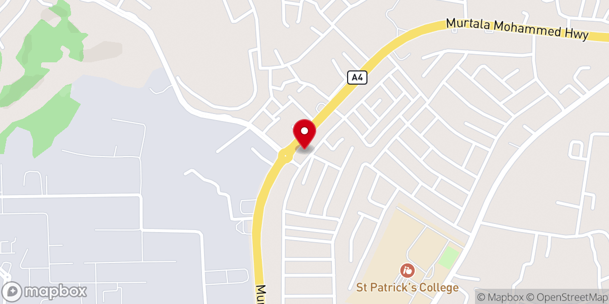 Map showing location of Rccg