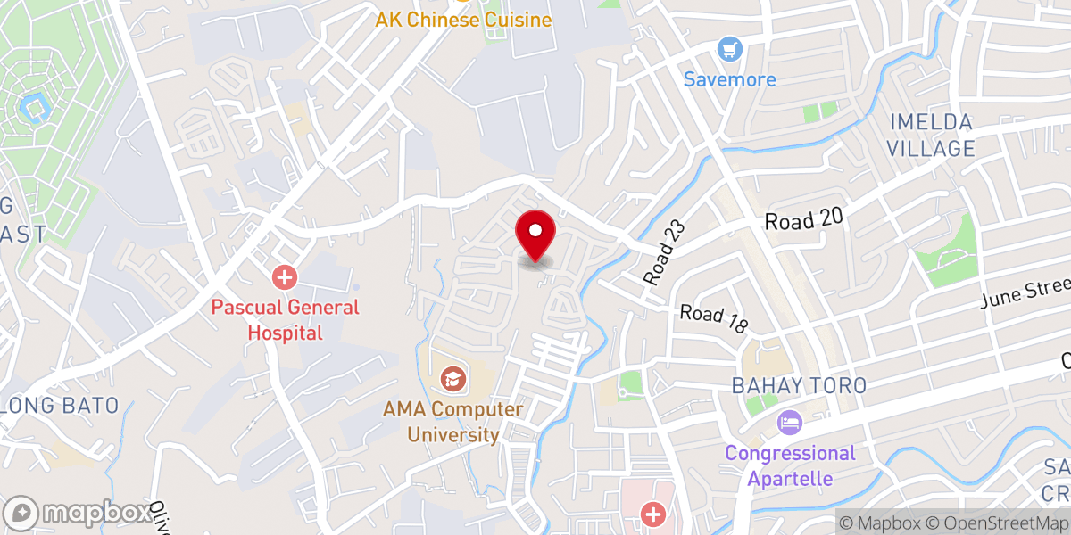 Map showing location of Logos-Baesa Bible Baptist Church