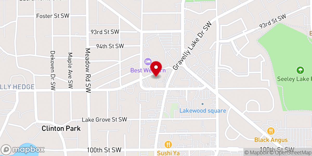 Map showing location of First Church of Christ, Scientist, Lakewood
