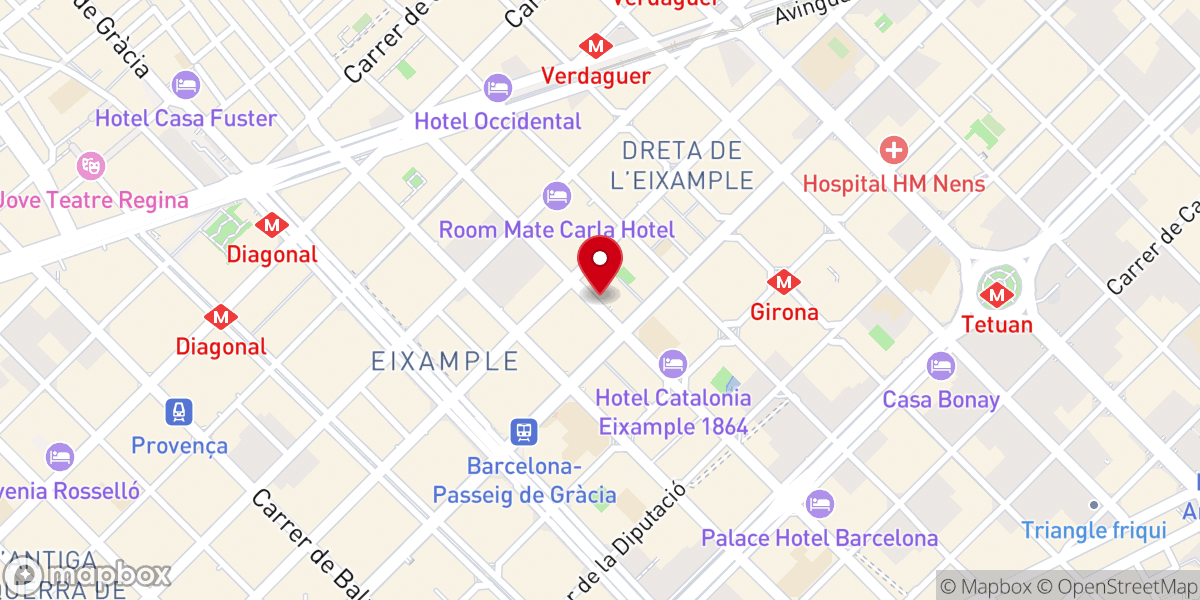 Map showing location of Iglesia Ortodoxa Griega de San Nectario