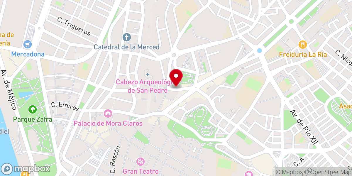 Map showing location of Ermita de Nuestra Señora de la Soledad