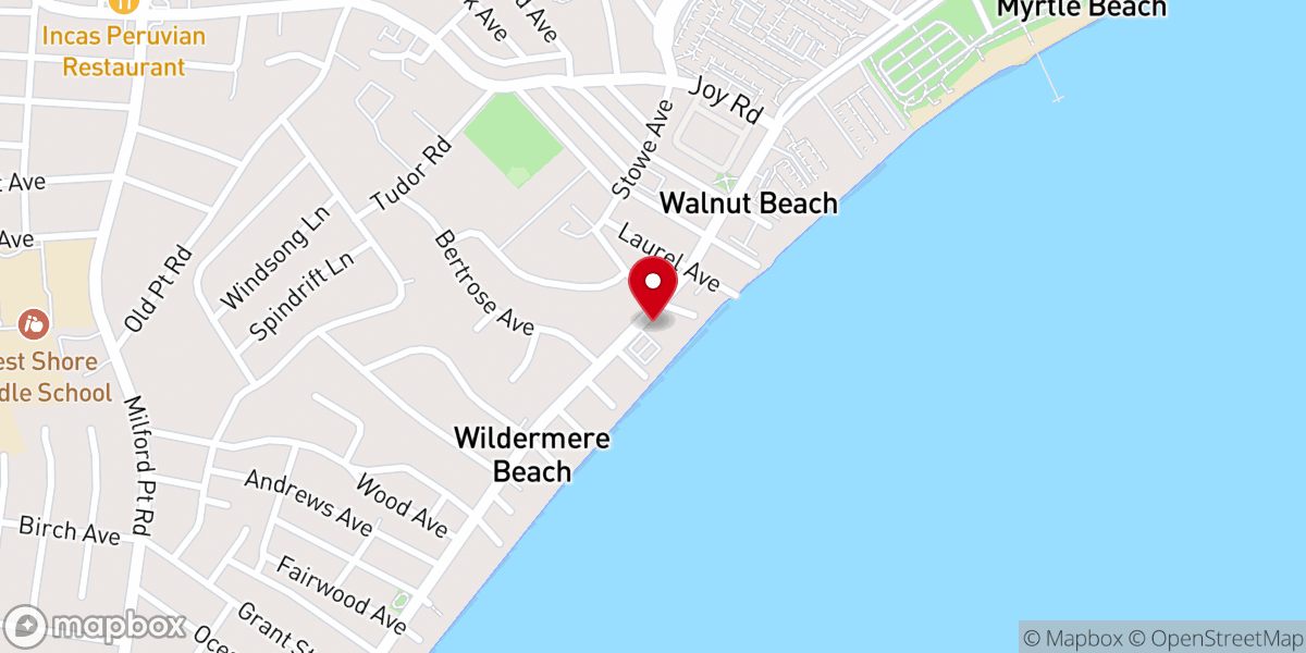 Map showing location of Tyde at Walnut Beach