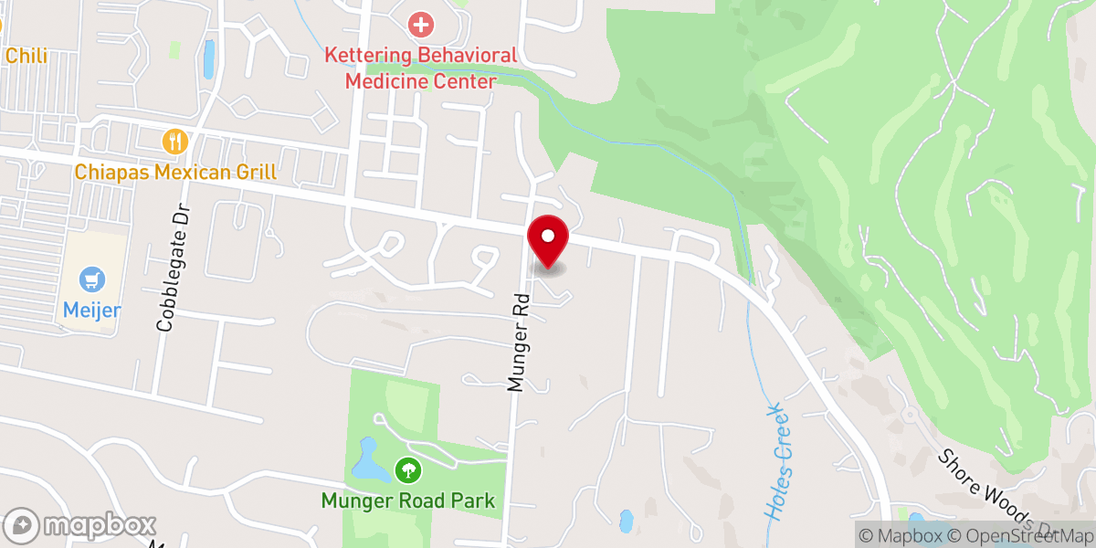 Map showing location of Zion Evangelical Lutheran Church