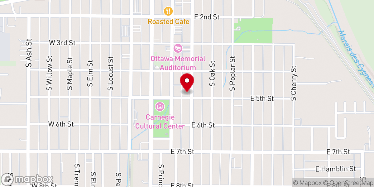 Map showing location of Sacred Heart Catholic School