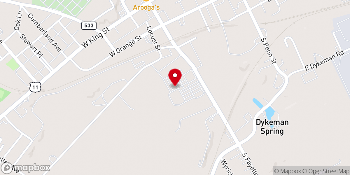 Map showing location of Grand Point Church