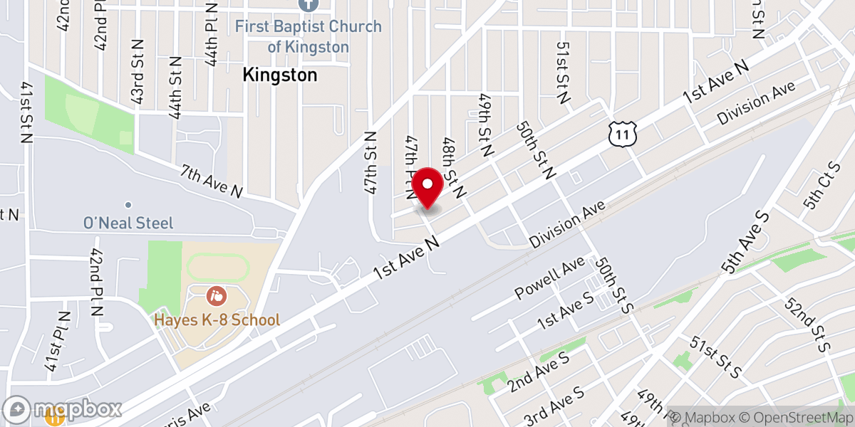 Map showing location of Corpus Christi Faith Church