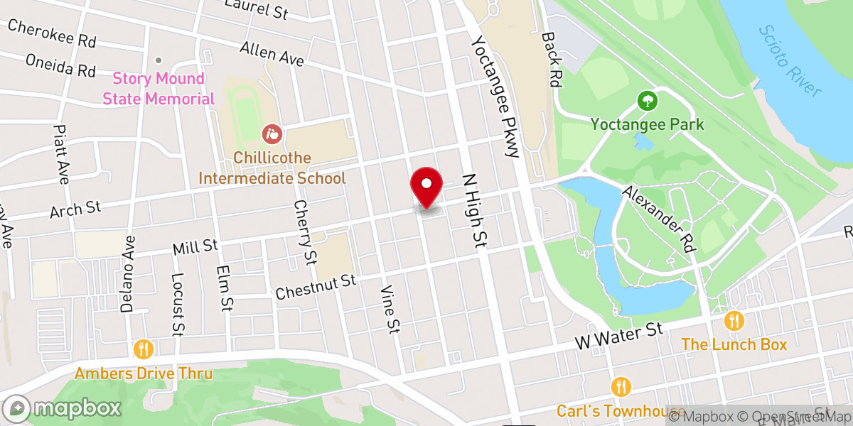 Map showing location of Tyler Memorial United Methodist