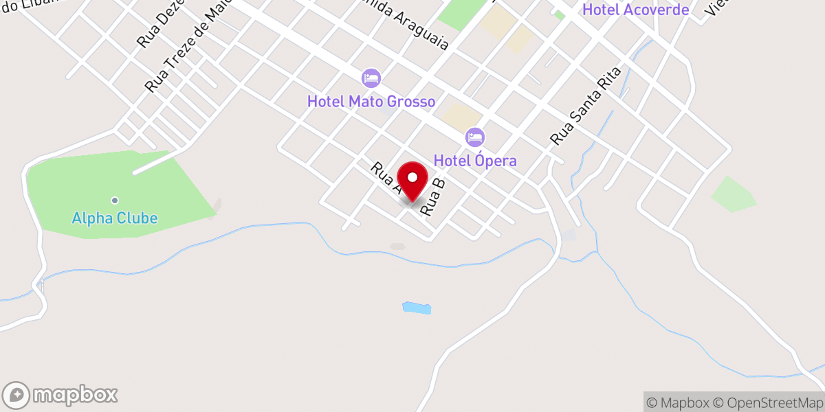 Map showing location of Igreja Dom Bosco