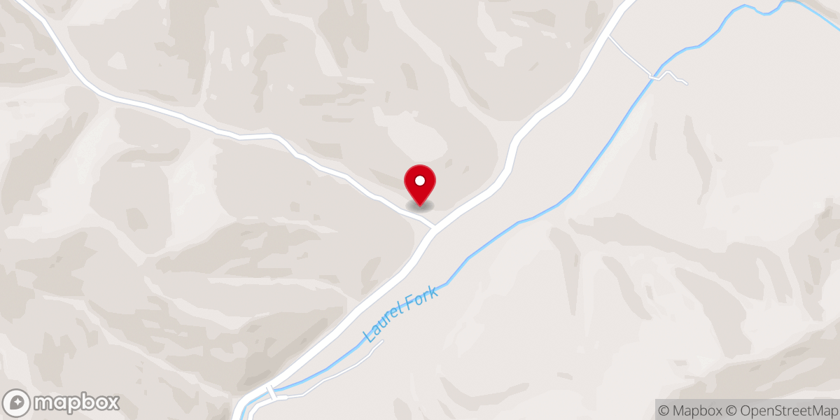 Map showing location of Saylor Branch Church