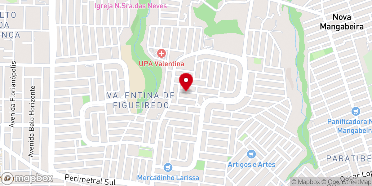 Map showing location of Igreja Missão Evangélica Pentecostal do Brasil - MEPB Valentina I