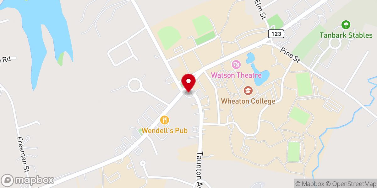 Map showing location of Congregational Parish-Norton