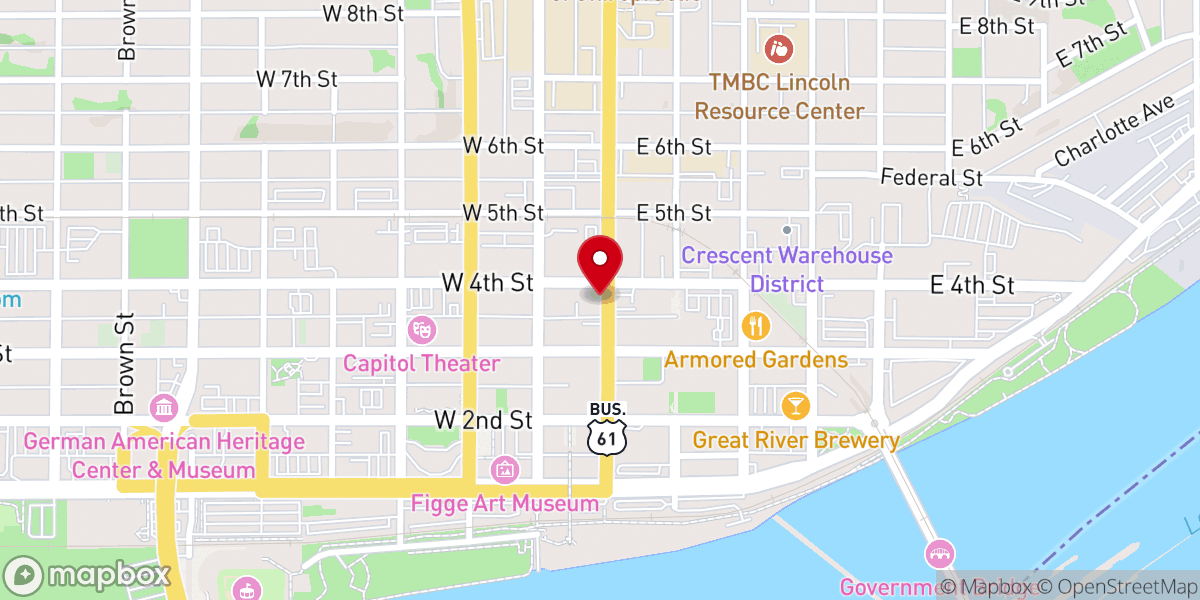 Map showing location of The City Church